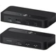 KVM-перемикач Haibeisi 2-в-1 2-портовий USB Type-C–HDMI 4K/120 Гц Чорний - зображення 2