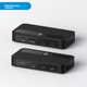 KVM-перемикач Haibeisi 2-в-1 2-портовий USB Type-C–HDMI 4K/120 Гц Чорний - зображення 5