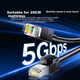 Патч-корд SAMZHE SF6200 Cat 6 экранированный 5 Гбит/с 20 м Черный - изображение 3