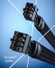 Кабель живлення BURLEFRAN ATX (8-pin) - PCIe (6+2-pin) 0.6 м - зображення 8