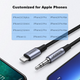 Адаптер UGREEN Lightning — 3.5 мм с сертификацией MFi для iPhone 11-14 Pro и XR, автомобильный - изображение 3