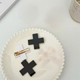Заколка хрест готична акрилова шпилька для волосся у стилі з хрестом - зображення 2