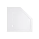 Lidz Душевой поддон DOZORCA SC90x90.LOW, низкий, пятиугольный, акриловый + ножки, диаметр слива 50 мм - изображение 1