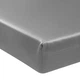 Простирадло на резинці по периметру MirSon Satin Light Pro 10-004 Gray 80x190+25 см (2200010170542) - зображення 1