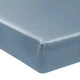 Простирадло на гумці MirSon Satin Light Pro 10-019 Gray-blue 140х190 + 25 см (2200011024424) - зображення 1