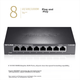 Коммутатор TP-LINK TL-SG1008D, 8 портов Gigabit, металлический корпус - изображение 3