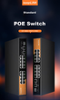 Коммутатор KeepLINK KP-9000 16-портовый гигабитный POE, для видеонаблюдения - изображение 8