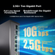 Коммутатор Huoyi 4×2.5G+2×10G металлический - изображение 5