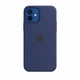 Чохол для iPhone 12/12 Pro силіконовий Soft-touch Silicone Case Full Size (AA) Deep Navy - зображення 1