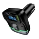 FM-трансмітер HOCO DFM02 Pino car with Bluetooth PD45W QC3.0 Black - зображення 3