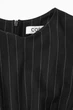 Блуза жіноча COS pinstriped draped top 1194792001 L Чорний - зображення 7
