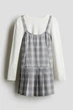 Костюм лонгслив и сарафан для девочки H&M 1242011-002 140 см (9-10 years) Комбинированный - изображение 1