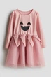 Платье с фатиновой юбкой для девочки H&M 1231479-003 122-128 см (6-8 years) Розовый - изображение 1
