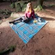 Коврик для пикника Uquip Scotty M складной Polyester 150x120 см голубой - изображение 13