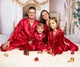Парні піжами для всієї родини фемелі лук новорічні шовкові 4XL (4631/6) - зображення 1