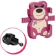 Держатель для телефона Dipuer Strawberry Bear для электровелосипеда, крепление для телефона для велоспорта, противоударный кронштейн для крепления телефона на мотоцикл, скутер или велосипед, в стиле руля. - изображение 2