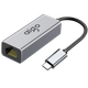 Адаптер Ethernet Aigo Type-C на RJ45, дротова мережева карта 100 Мбіт/с, конвертер мережевого кабелю, док-станція для ноутбука, сумісний з док-станціями Lenovo, Xiaomi, Apple R01C (металева) - зображення 4