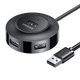 USB-концентратор UGREEN 2.0, 4-портовая док-станция расширения, разветвитель для ноутбуков и настольных компьютеров, многопортовый преобразователь с розеткой питания, длина кабеля 1,5 метра. - изображение 4