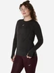 Спортивная кофта женская ASICS Road Seamless LS Top 2012D290-001 S Черная с серым (4570158791069) - изображение 3