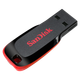 Флеш-накопитель SanDisk 16 ГБ USB 2.0 CZ50 Cool Blade, черно-красный, компактный, портативный, стильный дизайн, с программным обеспечением для безопасного шифрования. - изображение 4