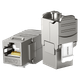 Модуль Ugreen Keystone RJ-45 STP Cat 7 безинструментальный - изображение 4