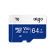 Карта памяти Aigo 64 ГБ TF (MicroSD) A1 U1 V30 4K для видеорегистратора, высокоскоростная карта памяти, высокопрочная карта T0 - изображение 4