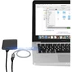 Подовжувач CABLE CREATION CC0516 USB 3.0 з прямим кутом 90 градусів (тато-жіночий) для високошвидкісної передачі даних, подовжувач для принтера, комп'ютера, USB-накопичувача, миші, клавіатури, 0,3 метра - изображение 2