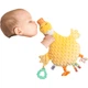 Мягкая плюшевая кукла-игрушка Jollybaby Baby Comfort Blanket Doll, средство для улучшения сна новорожденных, съедобная кукла-марионетка, одеяло для комфортного положения лежа на животе, уточка. - изображение 1