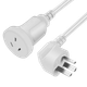 Удлинитель CABLE CREATION DZ157 10A, 3-контактный, 1 метр, новый национальный стандарт, угловая головка, для кондиционера, холодильника, стиральной машины, трехжильный адаптер питания с тремя отверстиями, розетка, вилка, соединительный удлинитель. - изображение 4