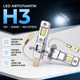 LED автолампи H3 12V 6500K без кулера для фар та ПТФ - зображення 1