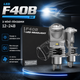 LED лампи F40B H4 з міні-лінзами 12-24В для авто - зображення 1
