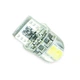 Автолампа світлодіодна БЦ 12-5 лазер. WHITE T10-3030-4SMD-Crystal (силікон) CANBUS мультиполярний Megalight - зображення 2