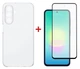 Комплект чехол + защитное стекло для смартфона Samsung Galaxy A27 Dengos TPU Transparent (DG-KM-204) - изображение 1