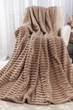Плед шарпей микрофибра евроформат Home Textiles Camel 200х230 см для семьи на подарок карамельный - изображение 1