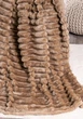 Плед шарпей микрофибра евроформат Home Textiles Camel 200х230 см для семьи на подарок карамельный - изображение 2