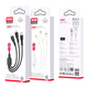 Кабель USB XO NB230 Rock Series 3in1 с быстрой зарядкой для Micro-USB Type-C Lightning черный - изображение 4