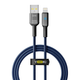 Кабель USB YOKI SMART YK-SM31 Lightning 2.4A 1.2m с LED индикатором автоматическое выключение из цинкового сплава Black. - изображение 1