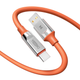 Кабель USB YOKI ULTRA YK-UL61 Type-C 3A 1.2m с защитой от изломов и высокой эластичностью черный - изображение 4