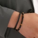 Браслет кожаный с тигровым глазом и ониксом на магнитном - изображение 6