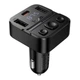FM-модулятор у машину 3 А 35W Hoco E87 Bluetooth/Type-C/USB чорний (E87) - зображення 7