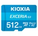 Карта памяти Kioxia microSDXC 512GB UHS-I U3 V30 Exceria + SD Adapter (LMEX3L512GG2) - изображение 2