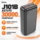 Павербанк Hoco J101B 30000 mAh 22.5W УМБ зі швидкою зарядкою PD/QC, LED-індикатором та портами 2USB/Type-C Портативний акумулятор для телефону, Чорний - зображення 1