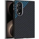 Защитный чехол ABEEL Carbon Fiber Case для Samsung Galaxy Fold 8 - Black / Blue - изображение 1