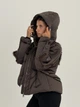 Женский пуховик-дублянка шоколад 8637/2XL - изображение 10