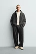 Штани джогери Zara Baloon Fit темний сірий 3443/425/898 L - зображення 1