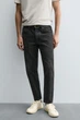 Джинси Zara Slim Cropped Fit темний сірий 4806/400/822 36 - изображение 2