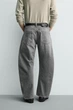Джинси Zara Relaxed Barrel Fit сірий 0840/590/802 34 - зображення 3
