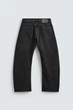 Джинси Zara Relaxed Barrel Fit чорний 0840/590/822 32 - зображення 8