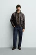 Куртка Zara шкіряна вільного крою 5388/330/700 M - изображение 8