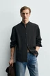 Сорочка Zara струмуюча чорний 1038/101/800 S - зображення 1